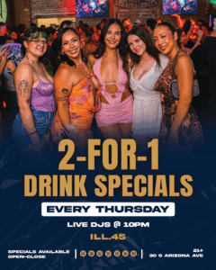 Thursday 2-FOR-1 Drinks